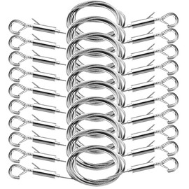 10PCS Adjustable Picture Hanging Wire Kit,4.9FT Heavy Duty Stainless Steel Wire Rope Perfect for Hanging Mirrors,Picture Frame,Artwork,Lamps,Birdcages,Basket Flowerpot Hold Up to 66lbs.