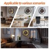 LEIKE Large Wall Clocks with Night Light Battery Operated,Silent Non