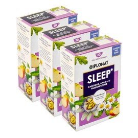 DIPLOMAT 60 Sleep Camomile, Apple & Passionflower Herbal Blend Evening Teabags, Caffiene Free