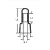 Rextin 1000pcs CE2 Closed End Wire Crimp Connectors Protective Wire