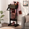 Brefhome Wooden Valet Stand with Drawer & Tray, Clothing Rack