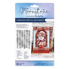 Hunkydory - Moonstone Dies - Christmas Vertical Sentiments - MSTONE1042 - £14.99