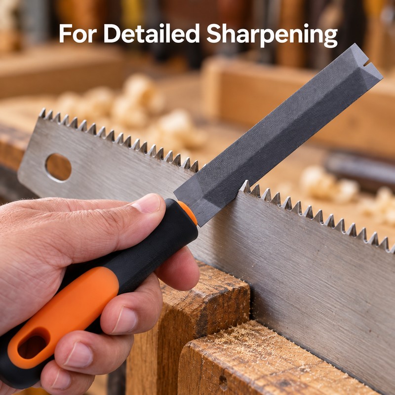 6-Inch Diamond Rhombic Saw File – Triangle Bearing Steel Sharpening