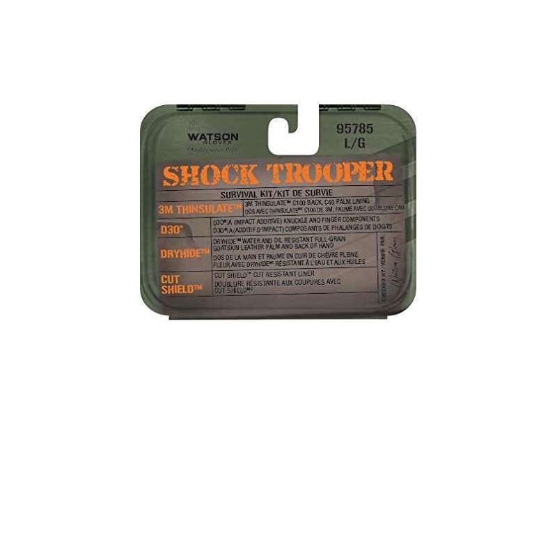 Watson Gloves Shock Trooper Winter Glove - Goatskin Leather, Cut