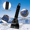 DOLILO 2 Stück Eiskratzer Auto, Scheibenkratzer Auto mit Ergonomischem Schaumstoffgriff,