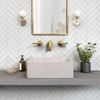 Decopus Hard Rigid Peel and Stick Stone Tile Backsplash (Luxury