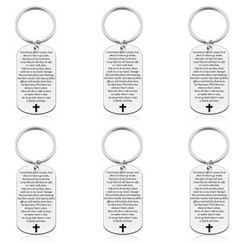 6 Pcs Correctional Officer Gift Police Officer Retirement Keychain Policemen Thank You Gifts Christian Religious Gift for Correctional Officer Police Academy Graduation Gift Police Appreciation Gifts