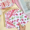 CRASPIRE 24Pcs Fruit Themed Scrapbook Paper 6 x 6in Cherry