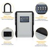 Key Safe with 4 Number Codes, Key Cabinet with Removable