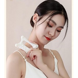 Gua Sha Massager for Face, Neck, Body, and Calves White/Free