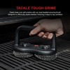 Grillstream Dual-Head BBQ Scouring Brush, Extra-Large Steel Pads for Deep