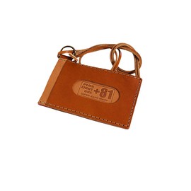 [PLUS EIGHT ONE +81] Tochigi Leather Luxury Leather, Premium Leather, Pass Case, ID Case, Commuter Pass Case, Present, Men's, Women's,, Camel