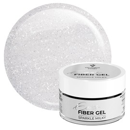 Victoria Vynn Sparkling UV/LED Builder Gel Easy Fiber Gel for Nail Manicure Glitter (Sparkle Milky, 15ml)