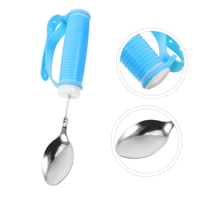Ciieeo Adaptive Anti-Shaking Spoon with Weighted Handle for Elderly and