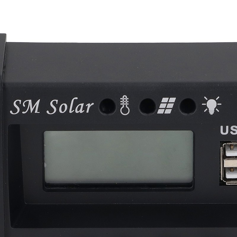 Solar Panel Controller 3 Stage PWM Charging Intelligent Microcontroller ABS