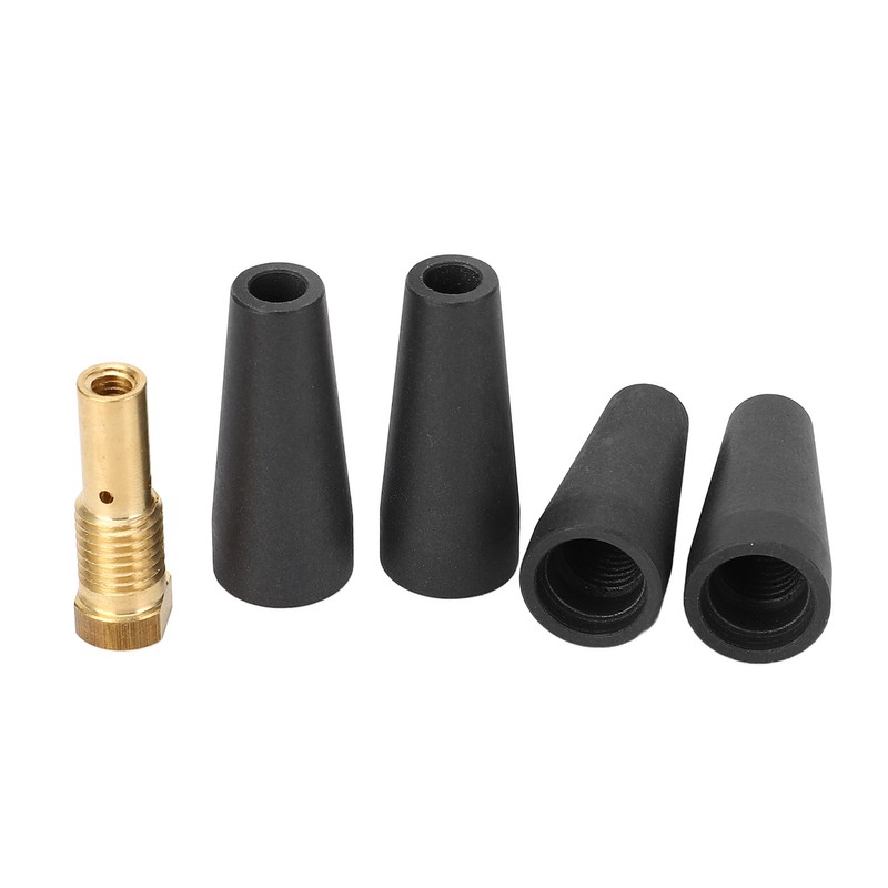 4Pcs PTFE Flux Core Gasless Nozzle 1Pcs Brass Gas Diffuser