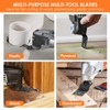 12PCS Titanium Oscillating Saw Blades, Precise Oscillating Multi Tool Blades,