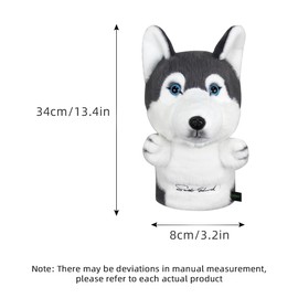 Scott Edward Driver Novelty Golf Head Cover, Cute Animal, Fit Max Driver 460CC and Fairways (Husky-New Driver)
