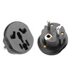 YAODHAOD Plug adaptor, 2 pieces, universal adapter, UK to EU
