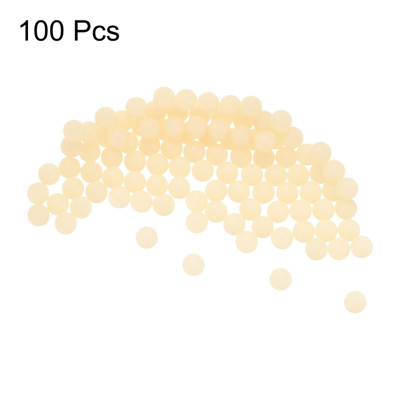 sourcing map 100pcs Nylon Bearing Balls 5mm Solid Plastic Balls,