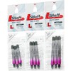 L-Style L-Shaft Lock Straight Twotone Black Clear Pink Display Length
