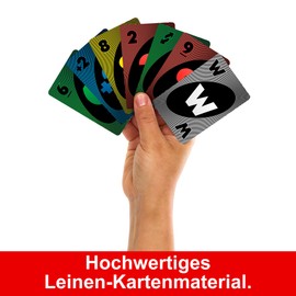 UNO Platinum Edition Card Game for Movie and Family Nights, Game Nights, Travel, Camping and Parties, Premium Trading Cards, HPY61