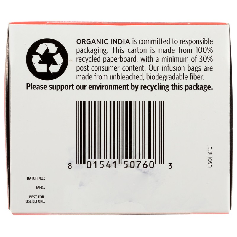 Organic India Wellness Tulsi Tummy Tea 25 Teabags