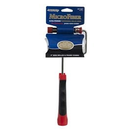 Arroworthy Microfiber Mini Roller Cover and Frame Combo, 4" x 11", 3/8" Nap