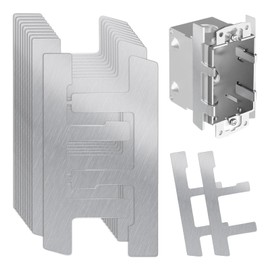 10 Pack Switch Box Support Electrical F Clips Mounting Straps Grip-Lock Old Work Straps and Support for Use with Boxes with Plaster Ears(Switch Box)