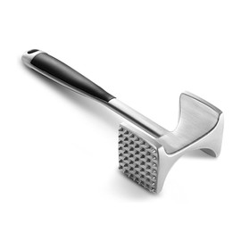U Chef Martillo para Carne, Ablandador de Carne con Mango de Agarre Cómodo, Mazo para Carne de Doble Cara para Cocina Resistente para Ablandar Bistec 
