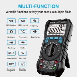 Themisto AC/DC Current, Autorange Digital Multimeter (Black) (TH-M200)