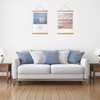 Magnetic Poster Frame Hanger, Natural Teak, Wooden Poster Hanger for