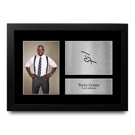 HWC Trading FR A4 Terry Crews Brooklyn Nine-Nine Gifts Printed Signed Autograph Picture for TV Show Fans - A4 Framed