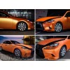 AUTOGOODY 60" x 60" Satin Matte Chrome Metallic Orange Vinyl