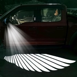 2Pcs Side Mirror LED Puddle Welcome Projector/Door/Floor Light Accessories Suitable for Ford F150 2015 2016 2017 2018 2019 2020 2021 2022