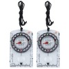 AceCamp 2 x Compass Outdoor Premium Portable Map Compass with