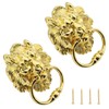 Cionyce 1 Pack Zinc Alloy Door Knocker Lion Shape Dooer