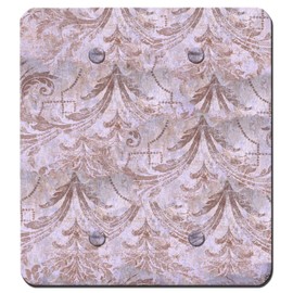 Elements of Space - Blank Outlet Cover - Blank Switch Plate Cover - 2 Gang Wallplate -Shabby Chic Design