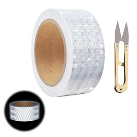 KARELLS Reflektierendes Klebeband 10m x 5cm, Wasserdicht Reflektorband Selbstklebend, Selbstklebend Klebeband Reflektorbandz, Reflective Tape Weiß, für Fahrzeuge,Autos,Anhänger,Boote,Weiß