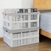Vababa 28 L Plastic Collapsible Storage Bins, Stacking Utility Foldable