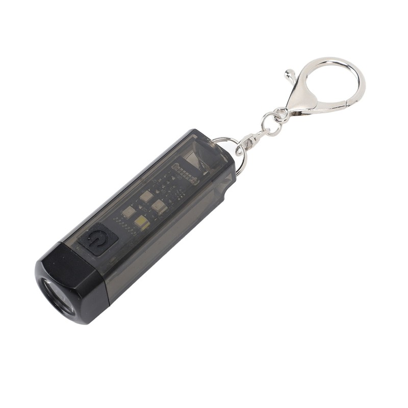 Keychain Flashlight Plastic 2 Lighting Mode Magnetic USB Rechargeable Portable