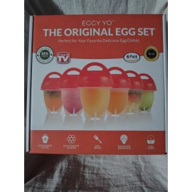 Eggy Yo The Original Egg Set 6 Pack As Seen On TV BPA Free Non-toxic Food Safe