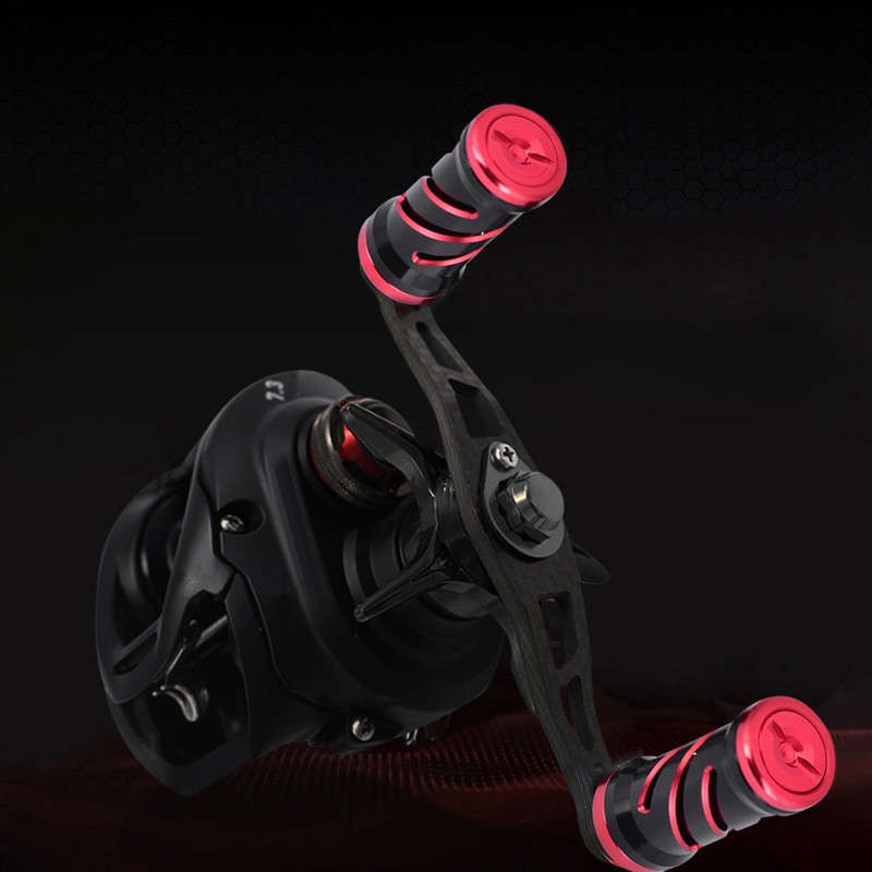 Fishing Reel Handle Carbon Fiber Frame with Fittings Replace Parts