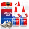 Adhesive Guru Ceramic Glue (2x0.7 oz) Super Glue for Pottery,
