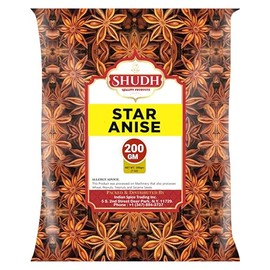 STAR ANISE WHOLE 200 gm (7 oz) | Seeds Pods ~ All Natural | Vegan | Gluten Friendly | NON-GMO | Whole Chinese Anise Star Pods Sun Dried Spice, Anis Estrella/Badian Khatai/ Illicium Verum, Widely Used for Baking, Cooking, and Tea.