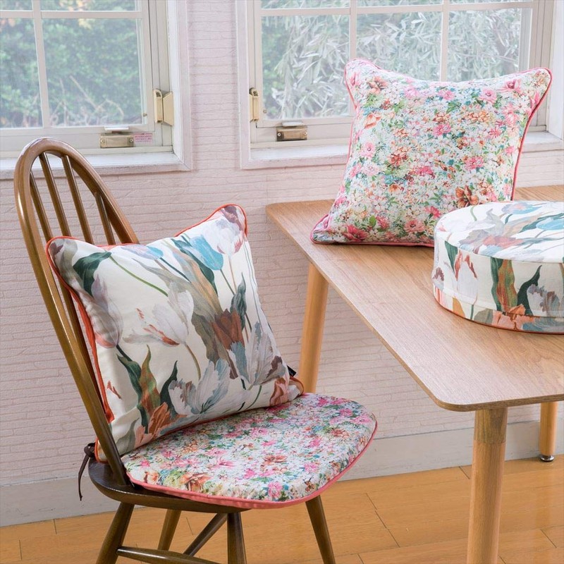 Out Style Throw Pillow Cover Floral Imported Fabric (45x45, Gouda