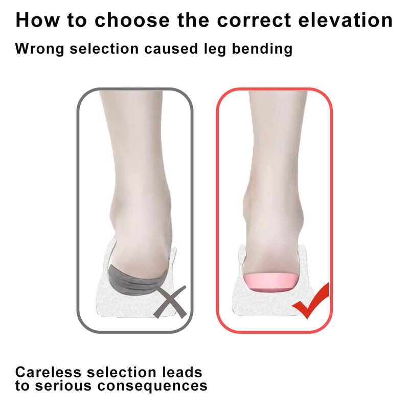 Correct-Position Height Increase Insoles, Heel Cushion Inserts, Heel Lift Inserts