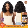 Sensationnel Kinky Edge Y-Part Lace Wigs - ypart kinky spiral