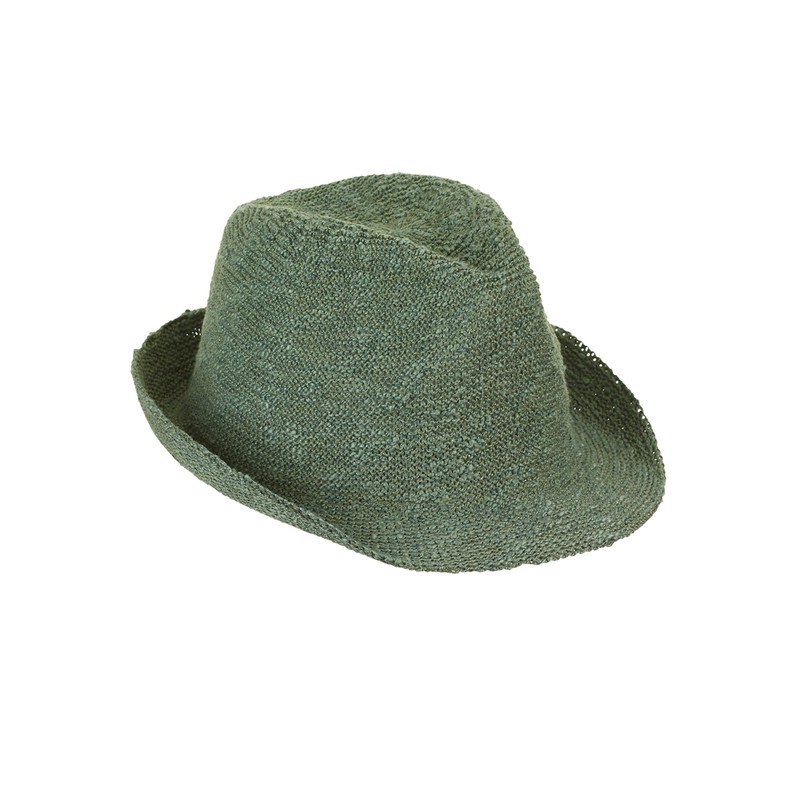 Sterntaler Unisex Children's Straw Hat, dark green