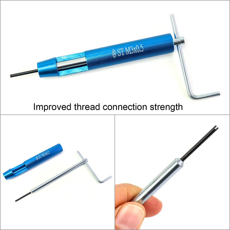 QWORK Thread Repair Kit, Thread Repair Kits, M3 x 2D